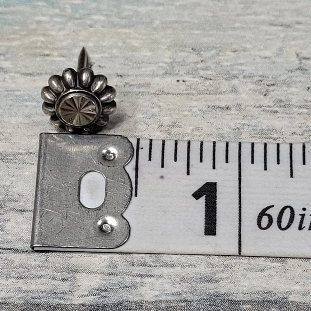 Anson Sterling Floral Tie Tack.